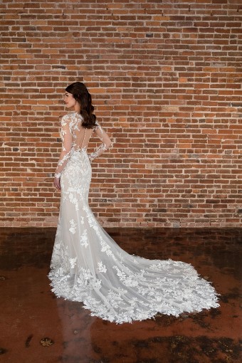 Essense of Australia D3776-SP23-EOA #1 (IVIV-PL) Ivory Lace & Tulle over Ivory Gown w Porcelain Tulle Illusion thumbnail