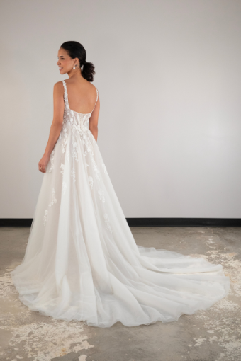 Essense of Australia D4030-EOA #1 (IV-RUM) IVORY LACE TULLE AND ROYAL ORGANZA OVER RUM GOWN thumbnail