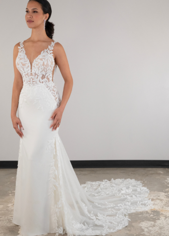 Essense of Australia D4037-EOA #0 default (IV-PL) Ivory Gown w Porcelain Tulle Illusion thumbnail