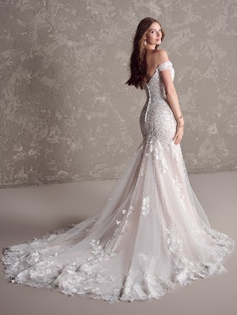 Maggie Sottero CAMBRIA (24MS242A01) #3 Ivory over Blush (gown with Natural Illusion) thumbnail