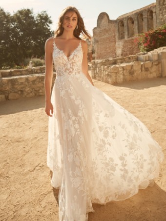 Maggie Sottero Winter-22MT585B01 #0 default Ivory over Misty Mauve (gown with Natural Illusion) thumbnail
