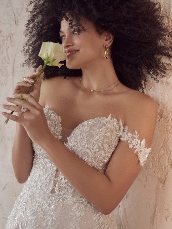 Maggie Sottero LENNON (22MC913A01 - Plunging Neckline) #4 default Ivory/Pewter Accent over Blush (gown with Natural Illusion) thumbnail