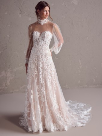 Maggie Sottero Demetria (unlined)- Maggie Sottero #3 Ivory/Blush thumbnail