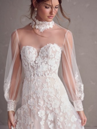 Maggie Sottero Demetria (unlined)- Maggie Sottero #2 Ivory/Blush thumbnail
