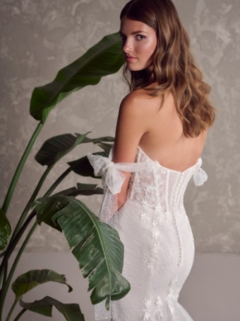 Maggie Sottero Lisbon (unlined)- Maggie Sottero #2 Ivory over Misty Mauve thumbnail
