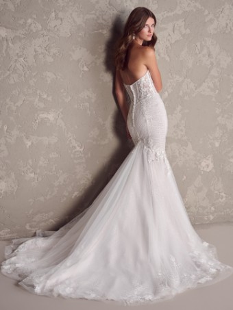 Maggie Sottero Lisbon (unlined)- Maggie Sottero #3 Ivory over Misty Mauve thumbnail