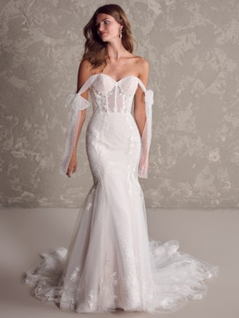 Maggie Sottero Lisbon (unlined)- Maggie Sottero #0 default Ivory over Misty Mauve thumbnail