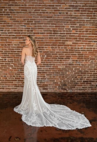 Essense of Australia D3838-SP23-EOA #1 default (IV-LT) IVORY LACE AND TULLE OVER LATTE GOWN thumbnail