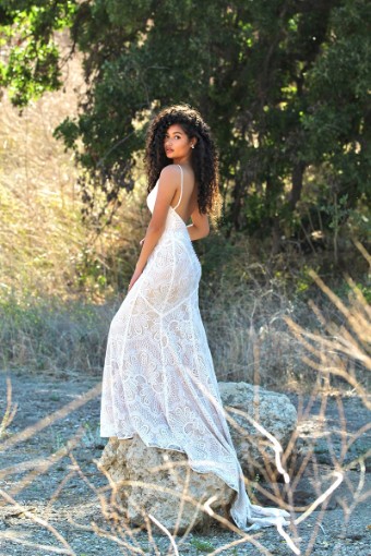 Essense of Australia RYDER #2 default (IV-HNY) Ivory Lace over Honey Gown thumbnail