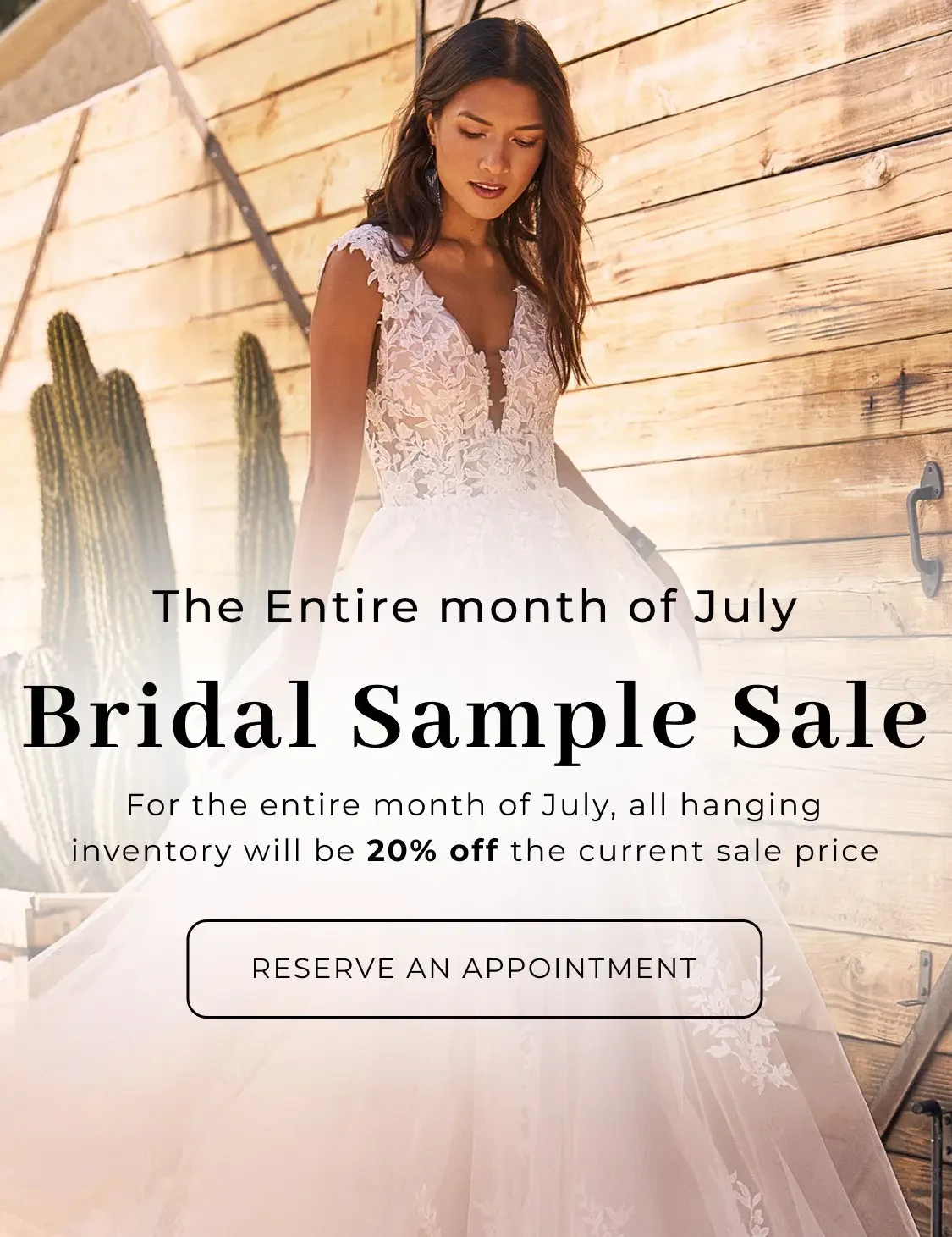 Bridal Sample Sale Mobile Banner